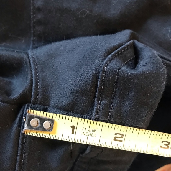 Express button front Black stretch sailor shorts size00 - Picture 6 of 6